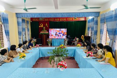 CHI BỘ TRƯỜNG MẦM NON MINH TÂN THAM GIA HỌC TẬP TRỰC TUYẾN HỘI NGHỊ TOÀN QUỐC QUÁN TRIỆT VÀ TRIỂN KHAI THỰC HIỆN NGHỊ QUYẾT HỘI NGHỊ TRUNG ƯƠNG 3