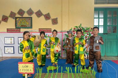 Hoạt động trải nghiệm: Bé làm bác nông dân. Lớp 5 Tuổi A – Năm học 2025 – 2026