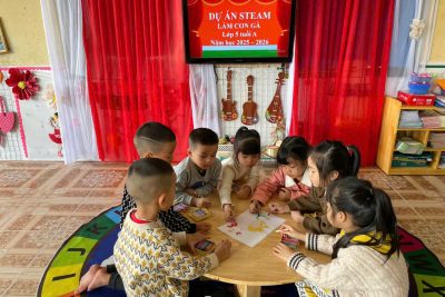 Dự án STEAM Làm con gà. Lớp 5 Tuổi A. Năm học 2025 – 2026