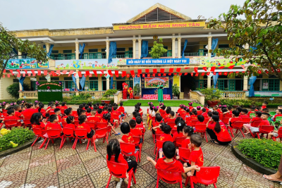 Trường Mầm non Minh Tân xã Minh Tân tỉnh Ninh Bình tổ chức chuỗi hoạt động Bé vui tết trung thu với chủ đề: “Trung thu nhớ Bác”