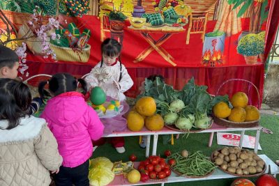 Hoạt động trải nghiệm: ”Chợ Tết tuổi thơ – Kết nối yêu thương” (3 tuổi C)