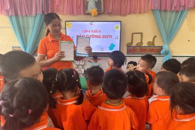 HOẠT ĐỘNG CHÀO MỪNG NGÀY NHÀ GIÁO VIỆT NAM 20-11 – LỚP 4 TUỔI A