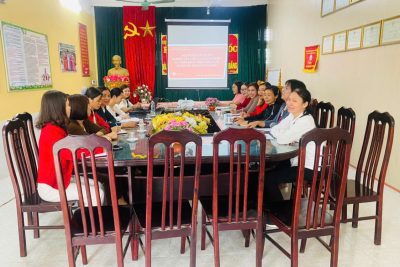 TRƯỜNG MẦM NON MINH TÂN NGHIÊM TÚC THAM GIA HỘI NGHỊ TRỰC TUYẾN THEO CÔNG VĂN CHỈ ĐẠO CỦA ĐẢNG